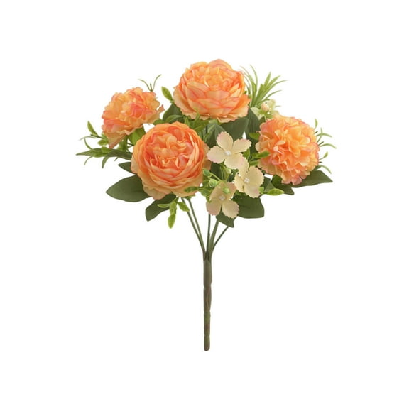 Rose Peony Artificial Flower Bouquet, Faux Peony Arrangement for Wedding Reception Table Centerpiece, Christmas Home Decor, Family Gathering Party Favor, Silk Floral Display for Mantel and Sopatenor