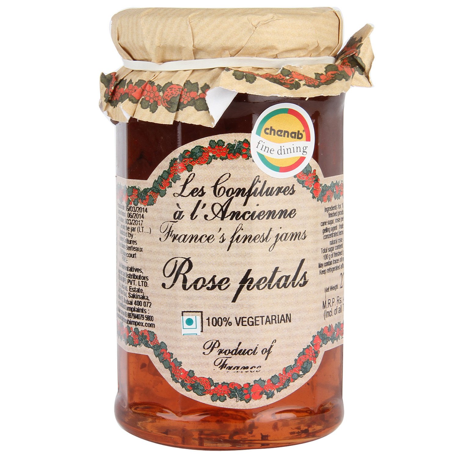 Rose Petal Jam Andresy All natural French jam pure sugar cane 9.52 oz