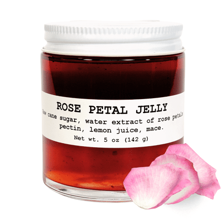 Rose Petal Jelly, 5 oz - Craft, Gourmet, Unusual Jams & Jellies Made in West Virginia, USA