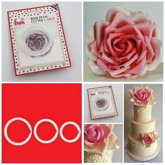 Rose Petal Large Cutter Set of 3 by FMM