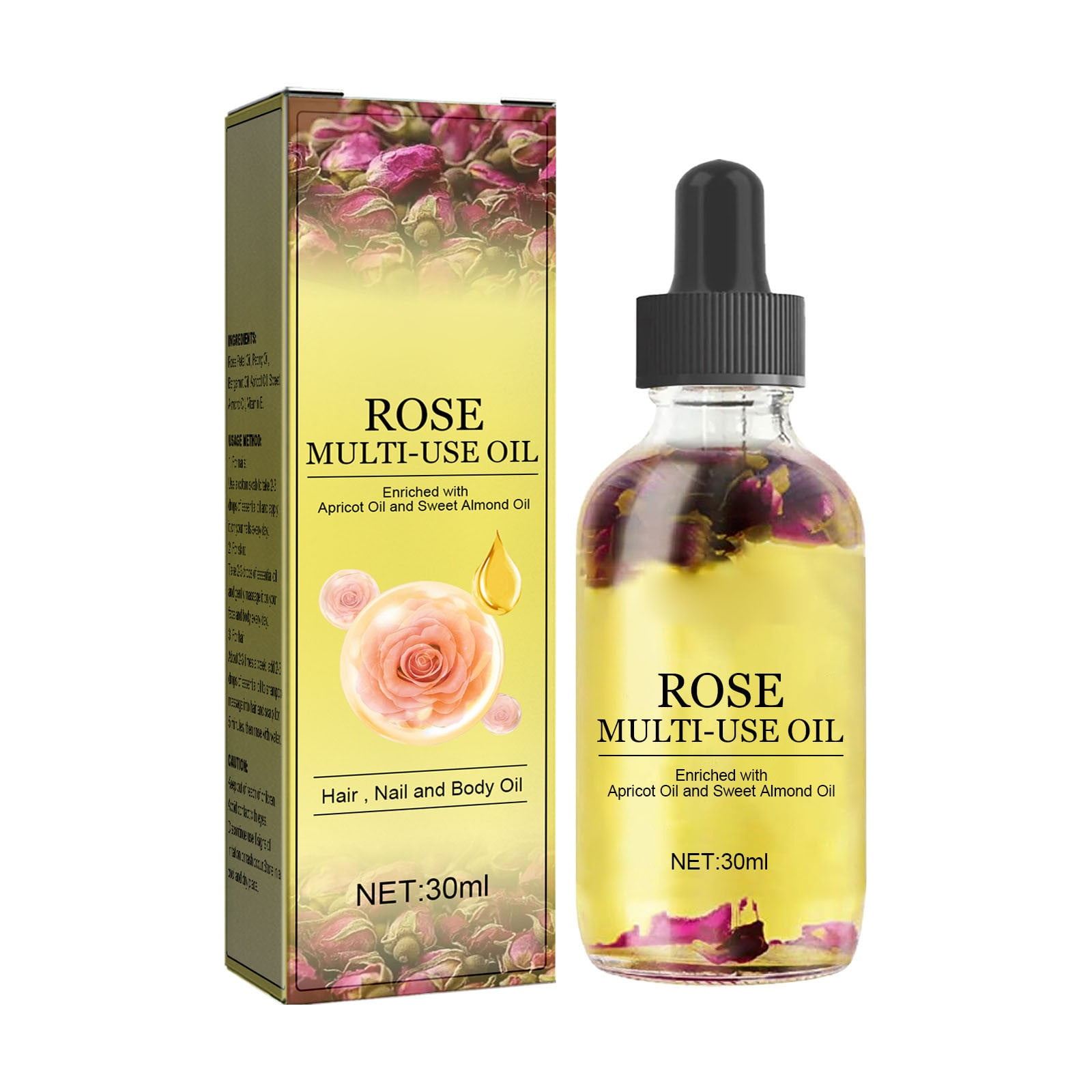 Rose Petal Oil Moisturizes The Body Skin Hair And Foot Care Oil 30Ml