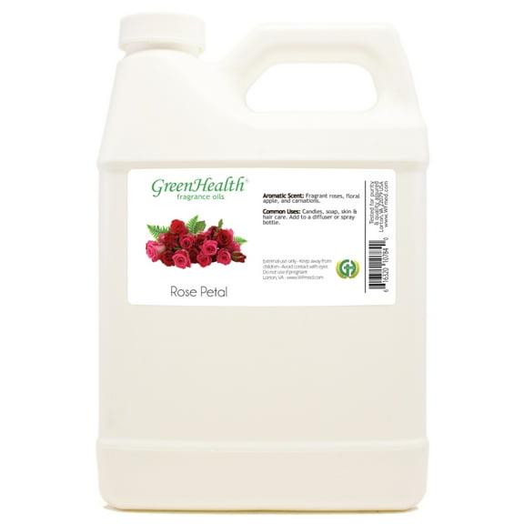 Rose Petals Fragrance Oil - 32 fl oz - White Plastic Jug w/ Cap - GreenHealth