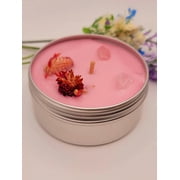 Handmade Aesthetic Candle, Unscented Red Floating Rose Petals Flower Candle,  Wedding Receptions, Baby Showers, Birthdays, Celebrations & More 