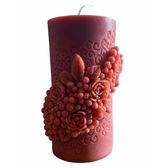 Rose Pillar Candles