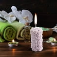 thumbnail image 1 of Rose Pillar Scented Candle Sculpted Floral Rose Design, Vegetable Wax Home Decor, Birthday Gift Candle, 1 of 4