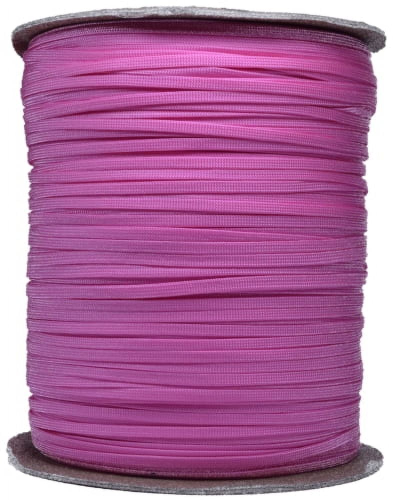 Rose Pink Coreless Gutted 550 Paracord 1000 Foot Spool Walmart