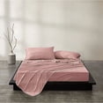 thumbnail image 1 of Rose Pink Luxury Extra Soft Deep Pocket Fresh Breathable Sheet Set Queen - Rose, 1 of 5