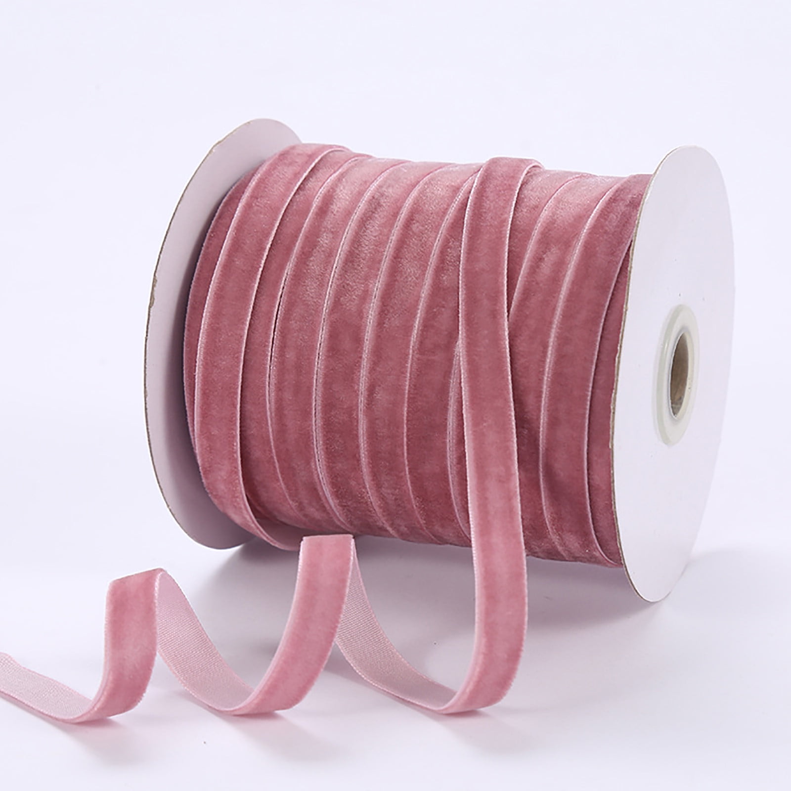 3 Sizes Pink Velvet Ribbon Set - 53.74 Yards Total, 3/8 To 1 Inch Wide For Crafts, Gift Wrapping, Wedding