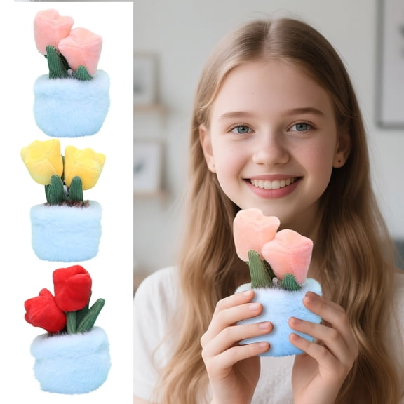 Rose Potted Plush Toy, Stuffed Animals Plush Toys, Plush Pillow Toys, Cute Plush Dolls, Christmas Gifts