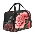 thumbnail image 1 of Rose Premium Fabric Pet Carrier Bag - Durable 900D Oxford Cloth & Sherpa Base - Comfy 17x10x11.8 in - Ideal for Travel & Outdoors – Spacious & Stylish – Suitable for Small Pets, 1 of 7