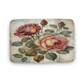 thumbnail image 1 of Rose Print Bath Rug, Coral Velvet, 20"x32",Comfortable, Soft, Water Absorption, Machine Wash, Non-Slip, Easier to Dry for Bathroom Floor Rugs, 1 of 8