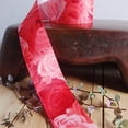 thumbnail image 1 of Rose Print Satin Ribbon (Red), 1 of 2