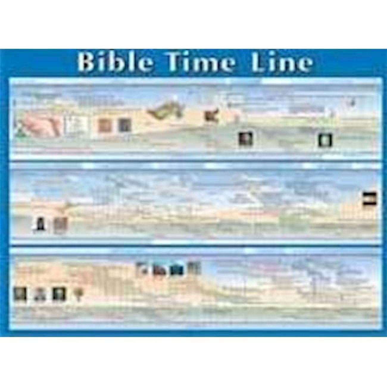 Rose Publishing 036026 19 x 26 in. Bible Time Line Wall Chart