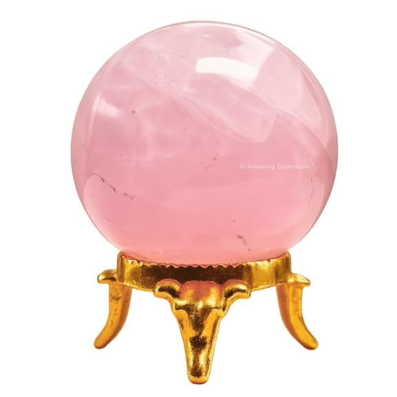 Rose Quartz Crystal Ball Sphere 1.5" Inches