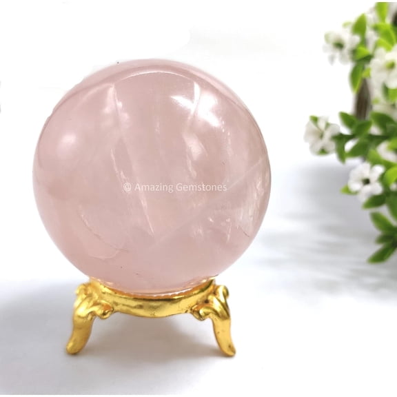 Rose Quartz Crystal Ball Sphere 2" Inches