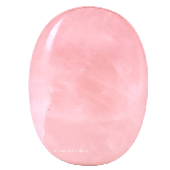 Rose Quartz Crystal Palm Stone