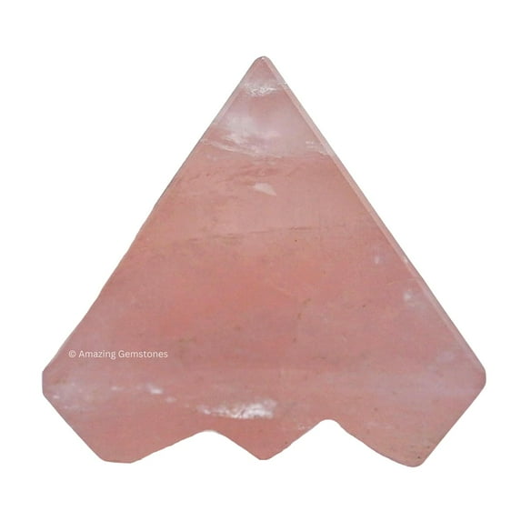 Rose Quartz Crystal Pyramid with 9 Pyramid Plate Bottom, 1" Mini Pyramid