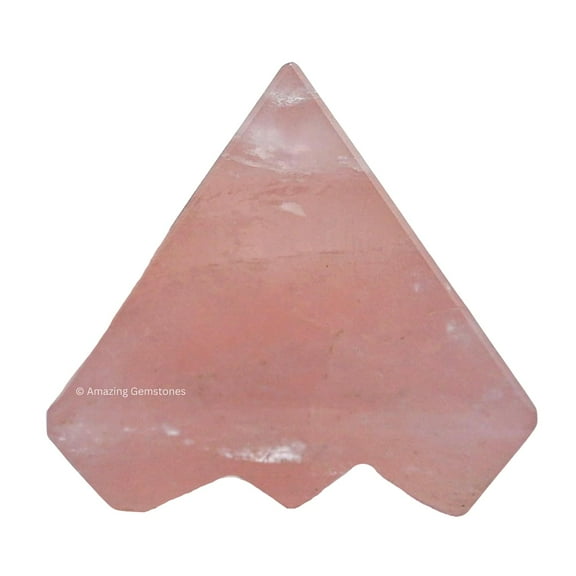 Rose Quartz Crystal Pyramid with 9 Pyramid Plate Bottom, 1" Mini Pyramid