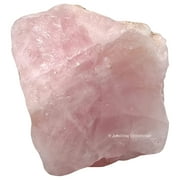 Rose Quartz Crystal Raw Stones 2 Pieces