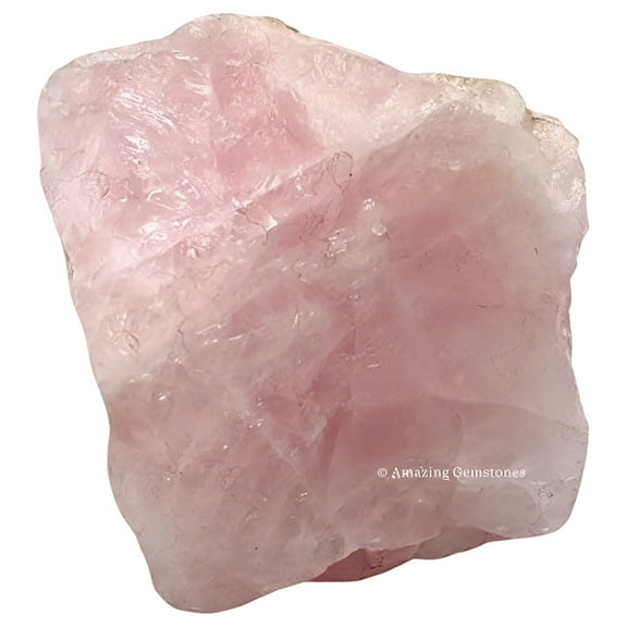 Rose Quartz Crystal Raw Stones (2 Pieces)