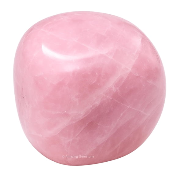Rose Quartz Crystal Tumbled Stones Polished Rocks -(1 Piece)