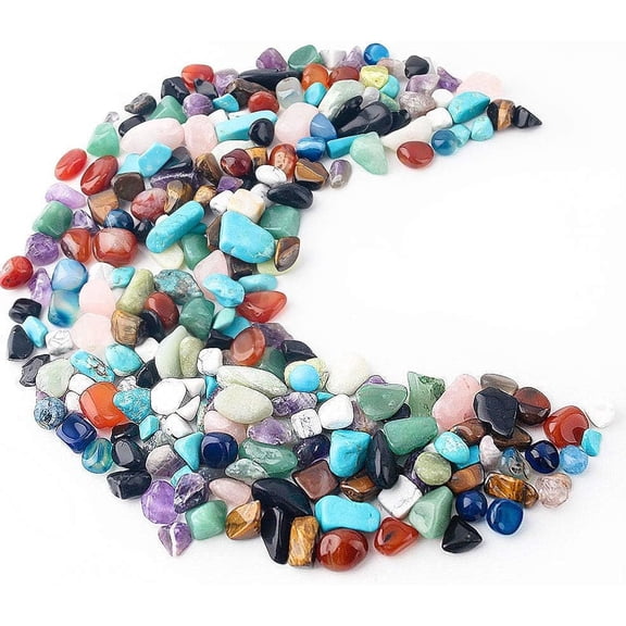 Rose Quartz Crystals, 1lb Pink Crushed Rose Quartz Chips Bulk Tumbled Stones Irregular Shaped Succulent Pebbles Decorative Rocks for Aquarium Fish Tank Vase Filler DIY Crafts Indoor Plants