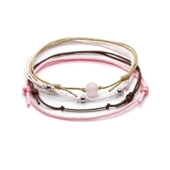 Rose Quartz Gemstone Anklets