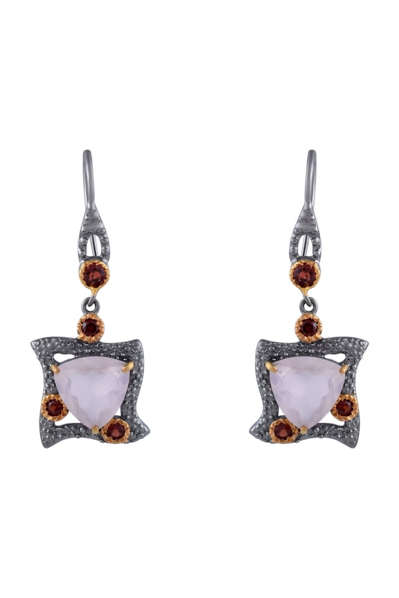 Rose Quartz Gemstone Earring