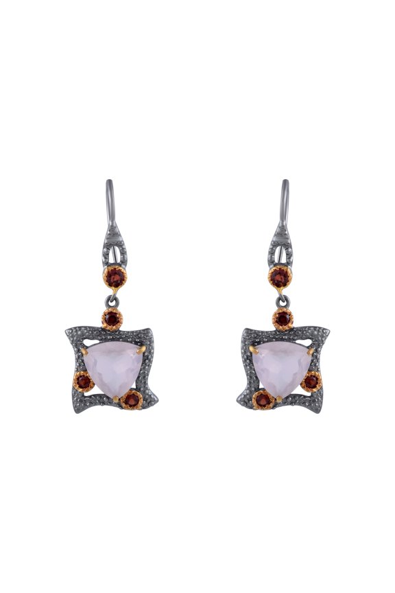 Rose Quartz Gemstone Earring