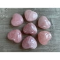thumbnail image 1 of Rose Quartz Gemstone Hearts, Polished Rose Quartz Puffy Hearts, Rose Quartz Palm Stone, Rose Quartz Heart (2 Hearts）, 1 of 9