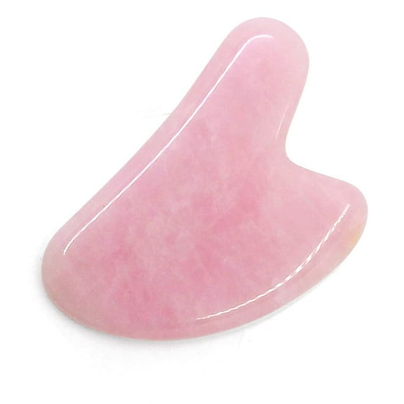 Rose Quartz Gua Sha Facial Tools,Natural Jade Gua Sha Massage Tool,Guasha Tool for Face,Eyes,Neck & Body,Genuine Gua Sha Stone Facial Massager,Skin Care Tools,Lymphatic Drainage,Reduce Wrinkles