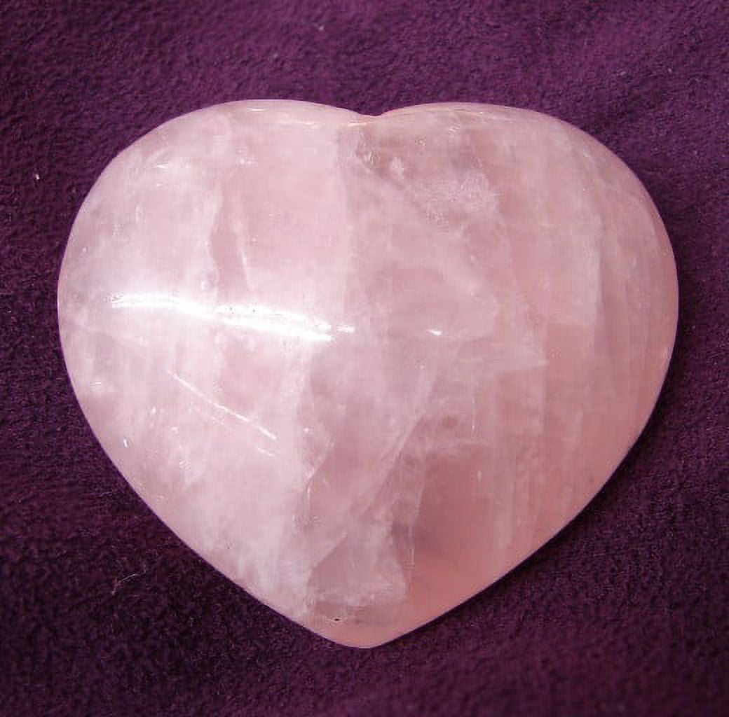 Large Natural Rose Quartz Heart Healing Stone