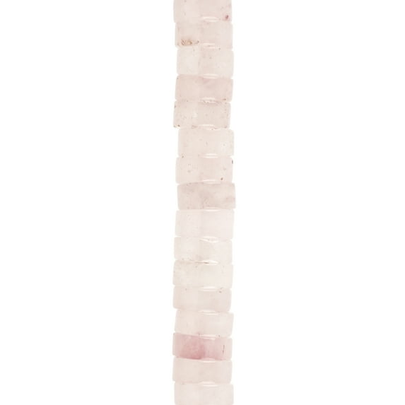 Rose Quartz Heishi Beads by Bead Landing