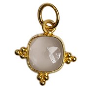 Rose Quartz Pendant January Birthstone, Healing Crystal Pendant, 925 Sterling Silver Gift for Mom