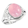 thumbnail image 1 of Rose Quartz Ring 925 Sterling Silver Handmade Jewelry, 1 of 9