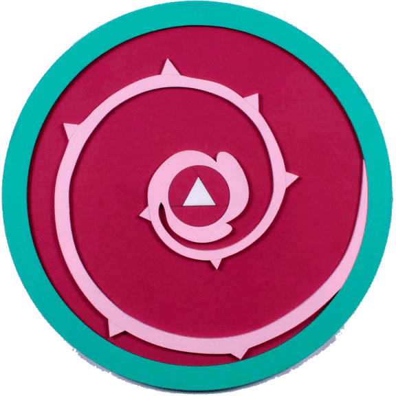 Rose Quartz Shield | 17" Wooden Cosplay Prop | Steven Universe Costume Accessory