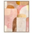 thumbnail image 1 of Rose Quartz and Sand II Canvas Blush Abstract by Art Remedy, Silver Frame, 30 x 36, 1 of 7