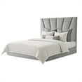thumbnail image 1 of Rose Queen Velvet Lift Up Storage Bed - Gray, 1 of 6