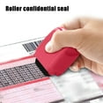 thumbnail image 1 of Rose Red Identity Theft Protection Roller Stamp Guard Your ID Confidential Stamp Address Blocker Privacy Ink Stamp for Home Use, 1 of 3