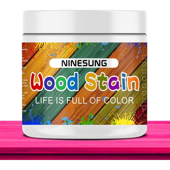 Rose Red Wood Stain | Wood Scratch Repair | Colored Wood Stain for Indoor and Outdoor Furniture | Fast Drying Water Based Stain for Wood | 16 Ounce Wood Stain and Sealer in One (Rose Red, 16 Ounce)