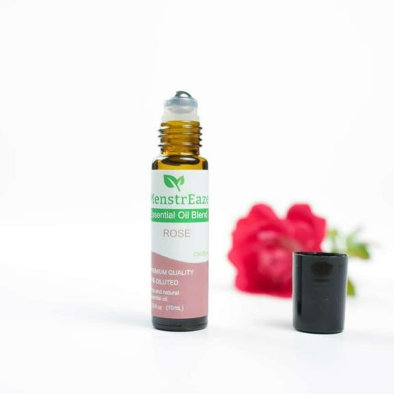 Rose Roll-on Essential Oil for Mood Lift and PMS Relief, 10ml