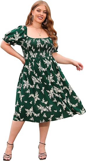 Round Neck Solid Color Long Sleeve Dresses main image 1