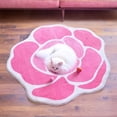 thumbnail image 1 of Rose Rug - Round Flower Shaped Carpet, 1 of 6