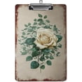 thumbnail image 1 of Rose Rustic Style Clipboard Decorative Office School Hardboard Wooden Nursing Clip Board and Pull for Standard A4 Letter Size Clipboard, 12.6" x 8.7", 1 of 6