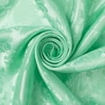 thumbnail image 1 of Rose Satin Jacquard Fabric - Aqua Green Polyester Double-Sided Floral 59/60" by The Yard, 1 of 4