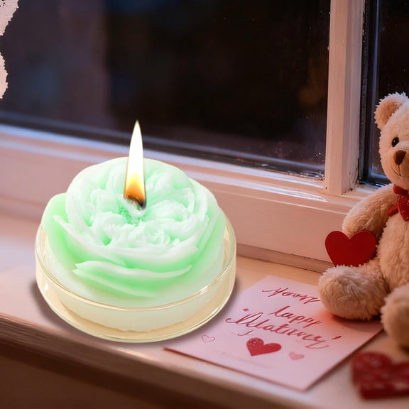 Rose Scented Candle February 14 Festive Gift Birthday Aromatic Gift Romantic Ambiance Enhancer