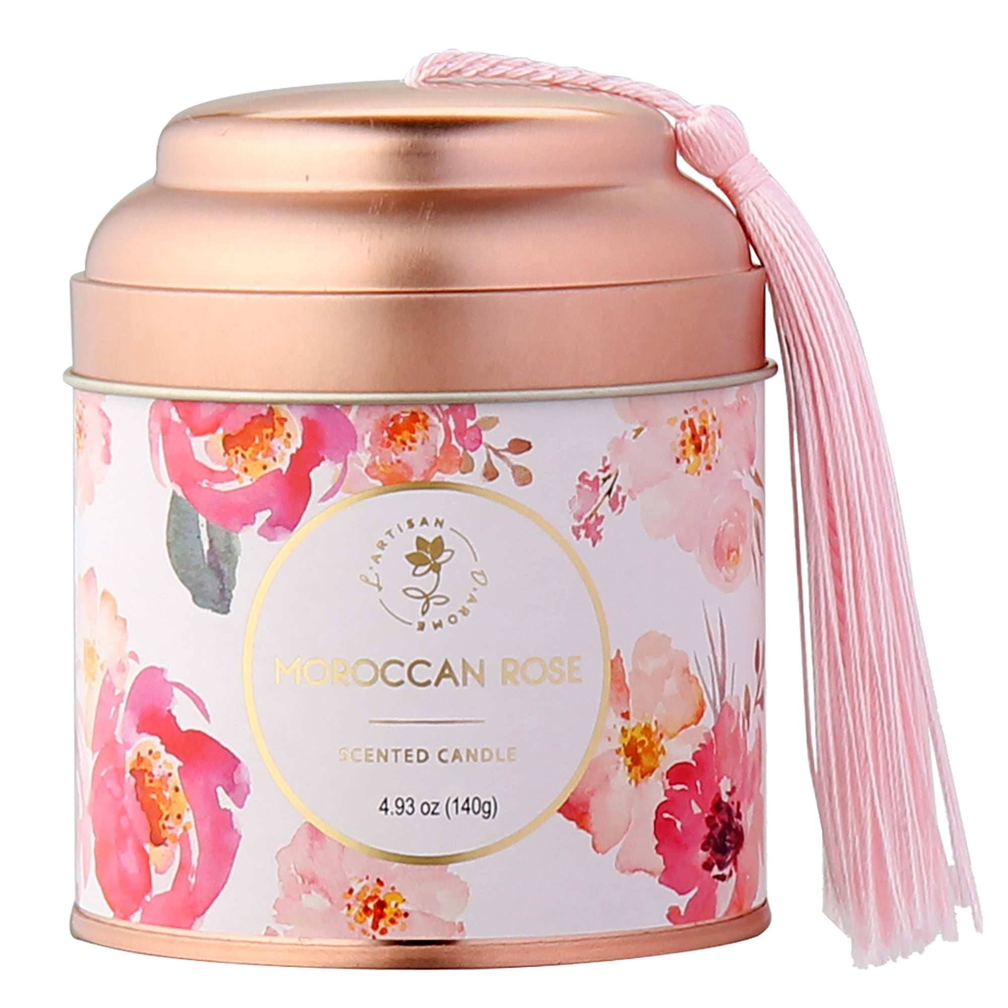 Rose Scented Candles Long Lasting Soy Jar Candles Help Relaxing Stress