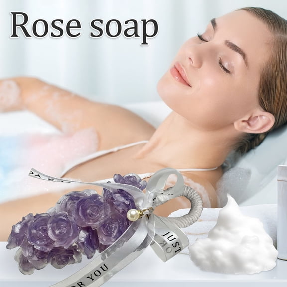 Rose Scented Soap Bar – Handmade Soap with Floral Fragrance, Gentle Cleansing for Face & Body, Long-Lasting Lather