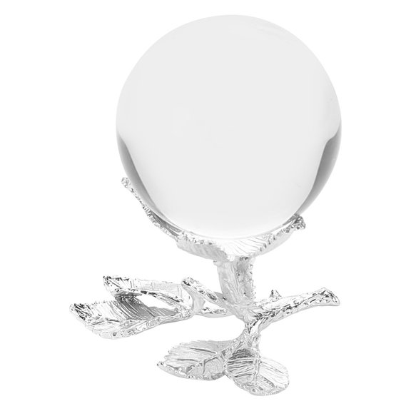 Rose Shaped Ball Display Stand Metal Display Holder Sphere Stand Flower Shaped Ball Holder for Collections Figurines Gemstones Home Office Decoration