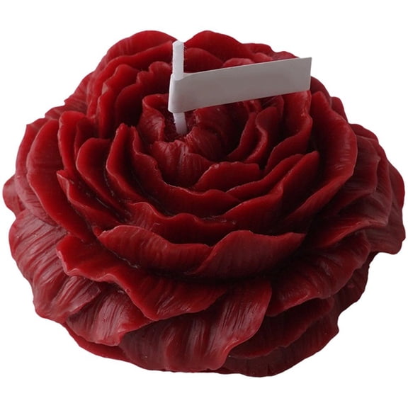 Rose Shaped Candle Low Temperature Candle Romantic Fragrance Aromatherapy Candle Valentine's Day Photo Prop Home Decoration